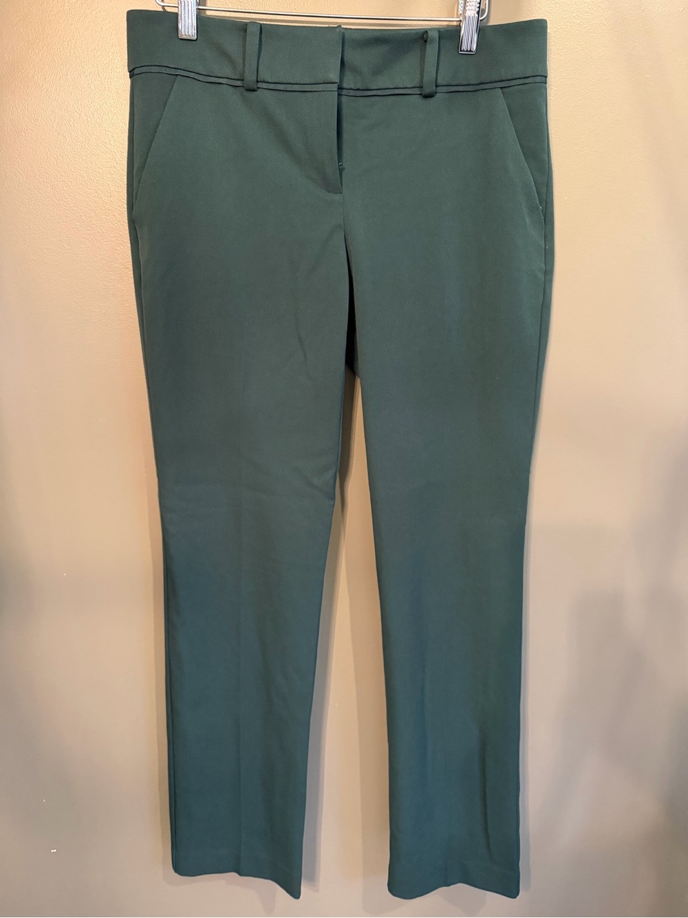 7th Avenue design studio New York and company size 4 teal jade color dress pants